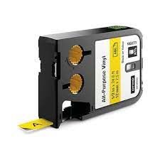 DYMO 1868771 XTL Çok Amaçlı Vinil, 12 mm x 7 m, Sarı-Siyah