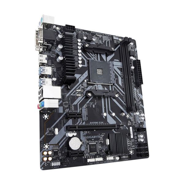 Gıgabyte B450M S2H Amd B450 Socket Am4 Ddr4 3200Mhz(O.C.) M.2 Usb 3.1  Anakart