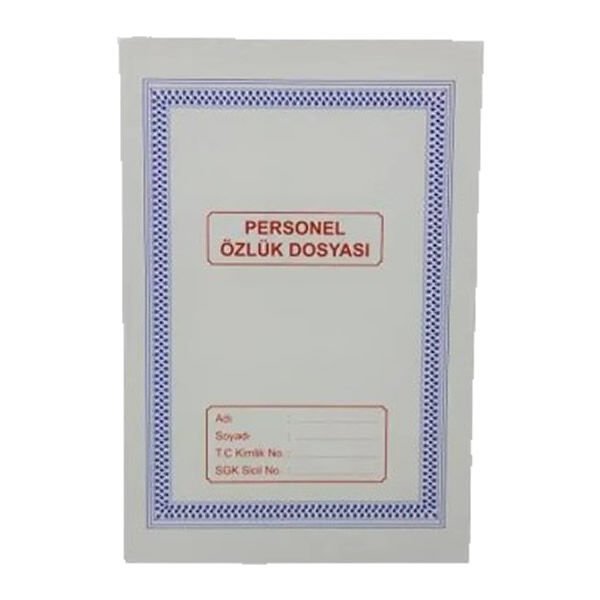 Gülpaş 225 Personel Özlük Dosyası Karton Kapak 21x29.7