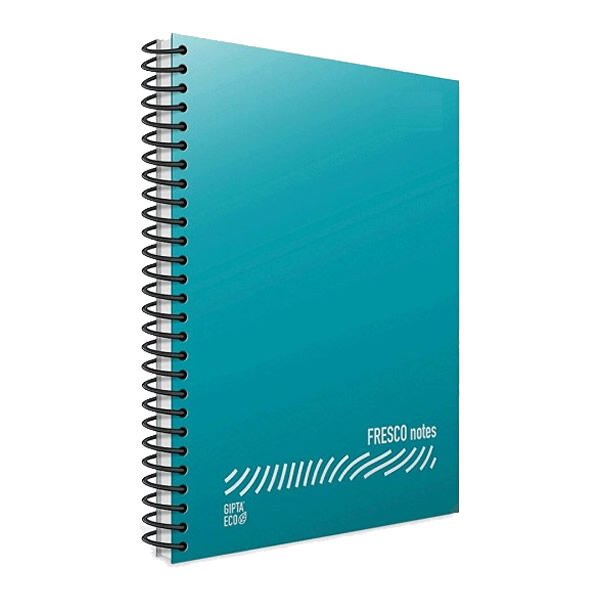 Gıpta 4945 Fresco Spiralli Plastik Kapak Defter A5 96 Yaprak Kareli
