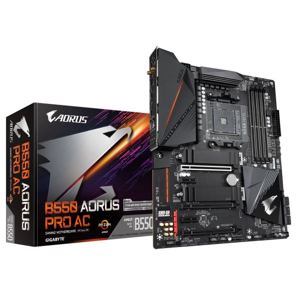 Gigabyte B550 Aorus Pro Ac AMD B550 DDR4 M2 Hdmi mATX Anakart