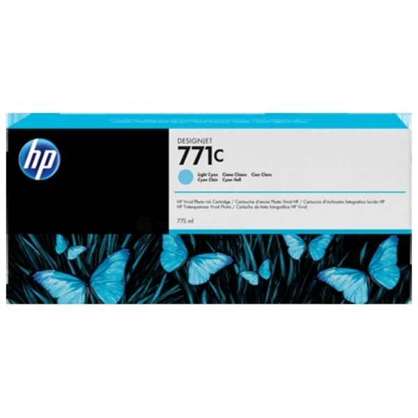 HP 771C Light Cyan Açık Mavi 775ML Plotter Kartuşu B6Y12A
