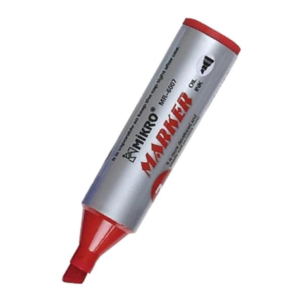 Mikro MR-6007 7 mm Kırmızı Jumbo Permanent Markör Kalem