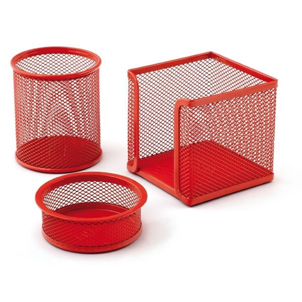 Mas 505 3 lü Kırmızı Perforeli Masa Seti