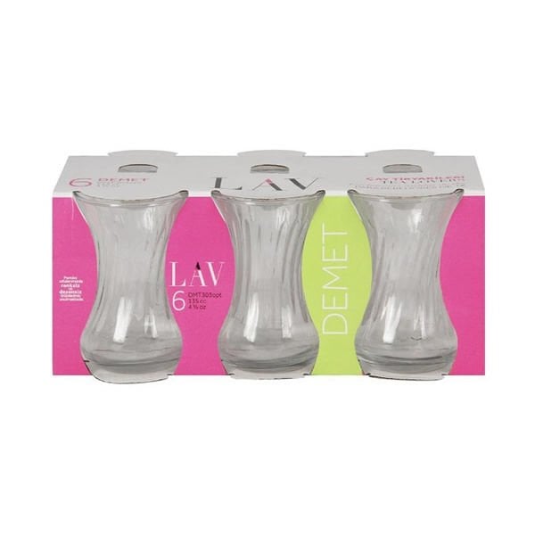 Lav 6 lı Demet Çay Bardağı