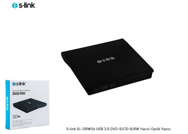 S-link SL-DRW06 USB 3.0 DVD-R-CD-R-RW Harici Optik Yazıcı