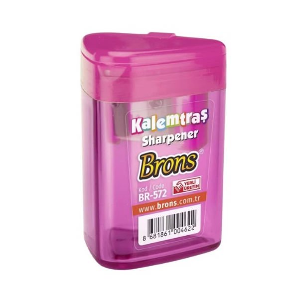 Brons BR-572 Üçgen Hazneli Kalemtıraş