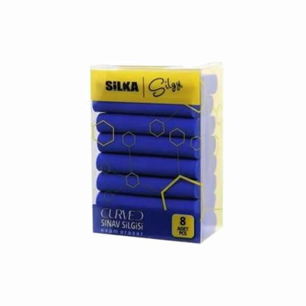 Silka Art 53 Curved 8 li Sınav Silgisi