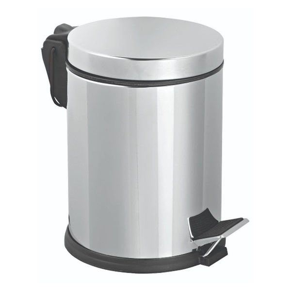Cleanox 3 lt Pedallı Chrome Çöp Kovası