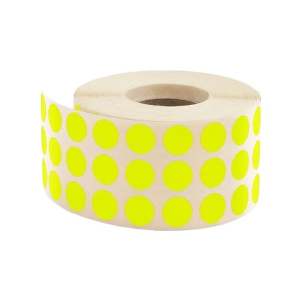 Tanex 10 mm 5000 li Sarı Nokta Etiket