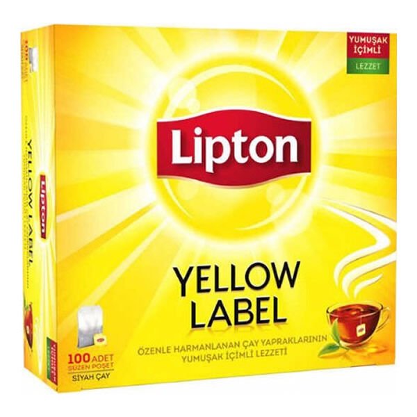 Lipton 100 lü 200gr Yellow Label Bardak Poşet Çay