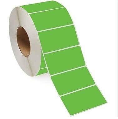 Herboy 50x30mm Yeşil PP Opak Barkod Etiketi 1000li