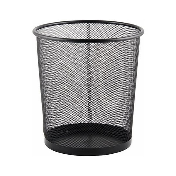 Mas 854 Siyah 10 Lt Tam Delikli Metal Çöp Kovası