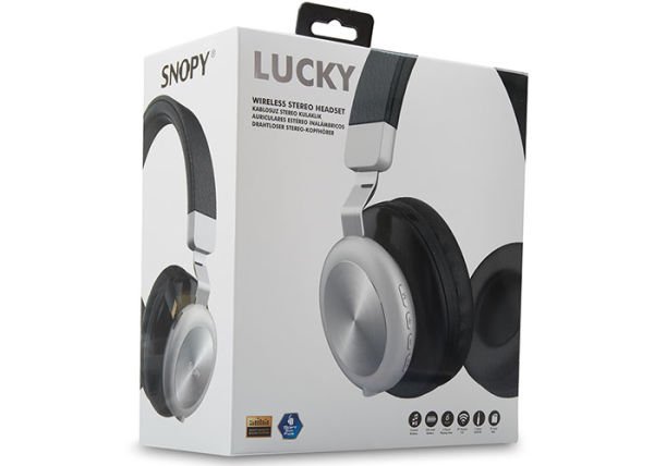 Snopy SN-BT34 LUCKY TF Kart Özellikli Siyah Bluetooth Kulaklık