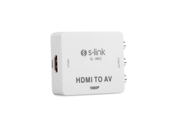S-link SL-HRC2 Hdmı To Av 1080p Mini Model Dönüştürücü