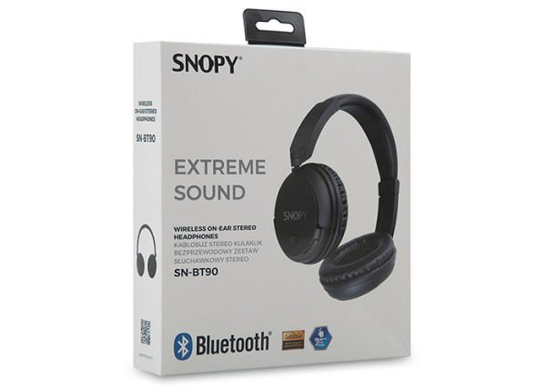 Snopy SN-BT90 Nobby Siyah Bluetooth Kulaklık