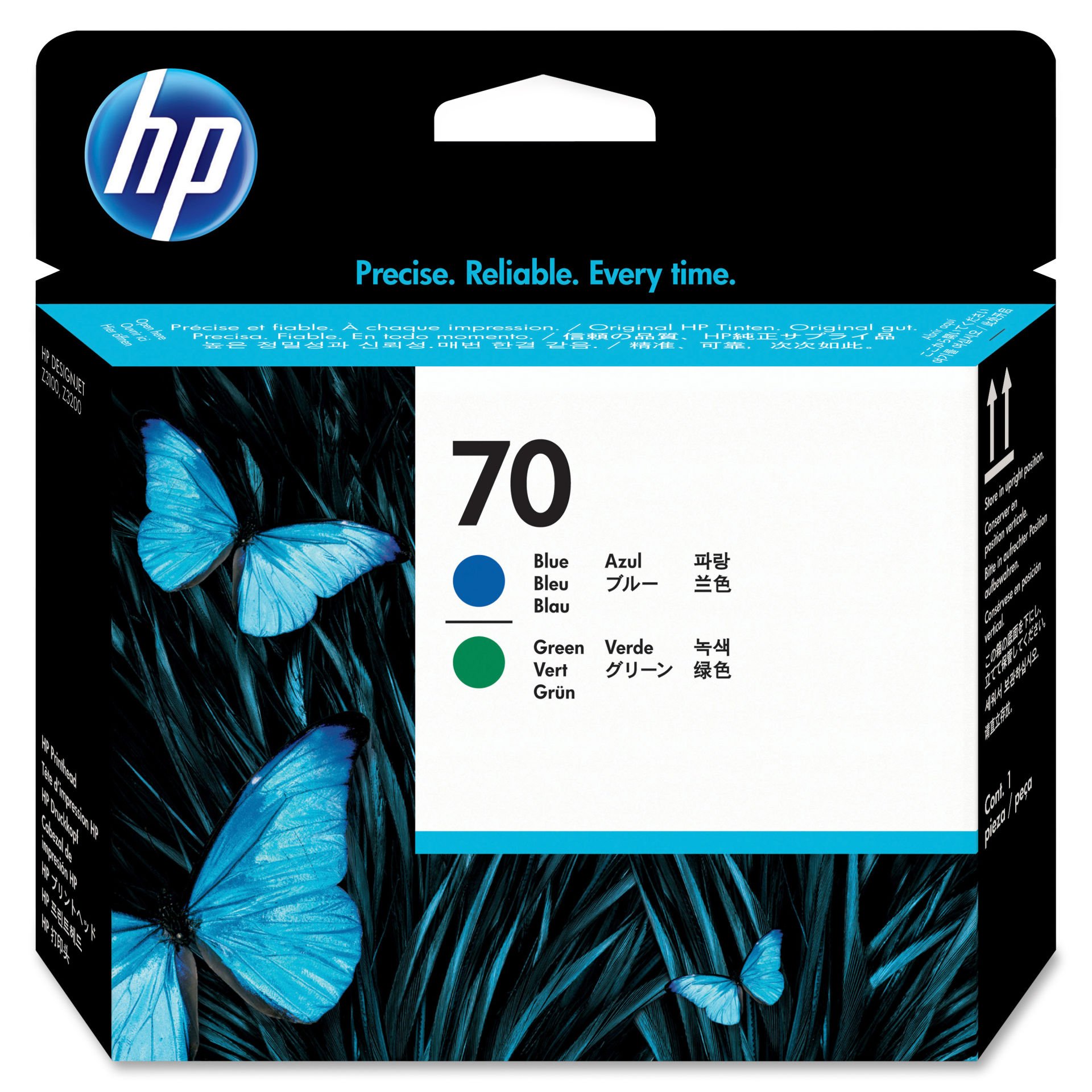 HP 70 Cyan-Green Mavi-Yeşil Baskı Kafası C9408A
