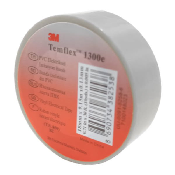 3M Temflex 1300E 18mmX10mt Gri İzole Bant