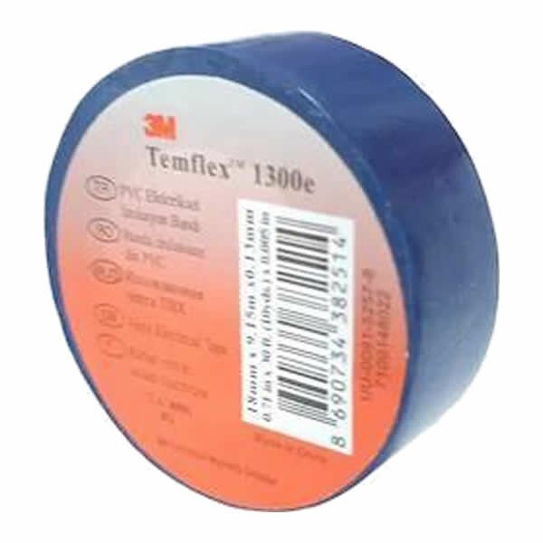3M Temflex 1300E 18mmX10mt Mavi İzole Bant