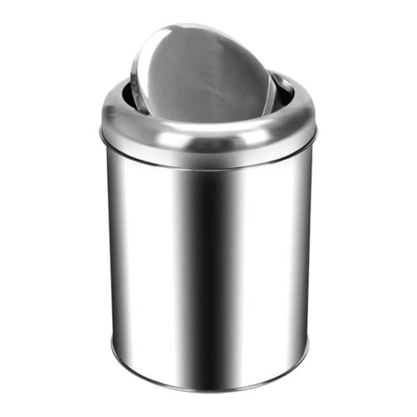 Efor 813B 5 lt Beyaz Pratik Kapak Çöp Kovası