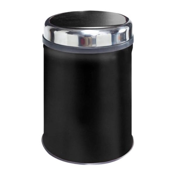 Efor 800 5 lt Pratik Kapak Siyah Çöp Kovası