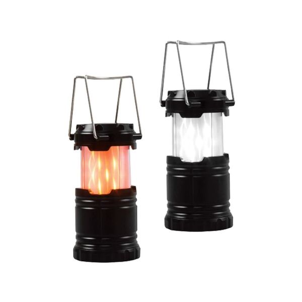 SL-8710 12+21 Led Işıklı Alevli Mini Kamp Lambası 1.5 AAA Pilli