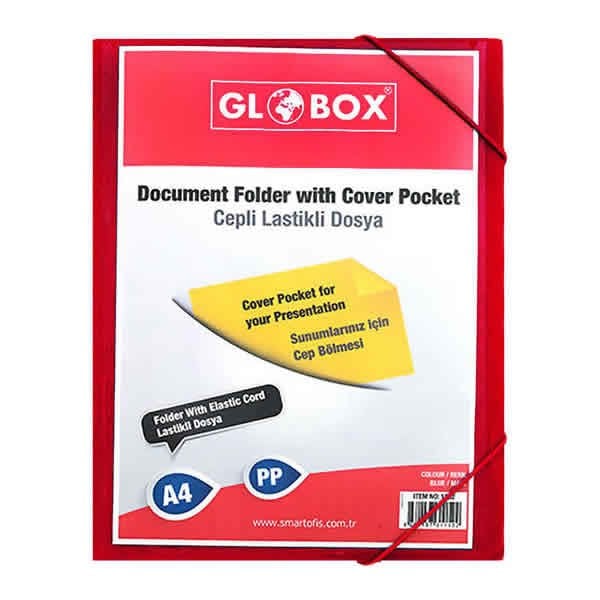 Globox 1158 Cepli Lastikli Kırmızı Sunum Dosyası