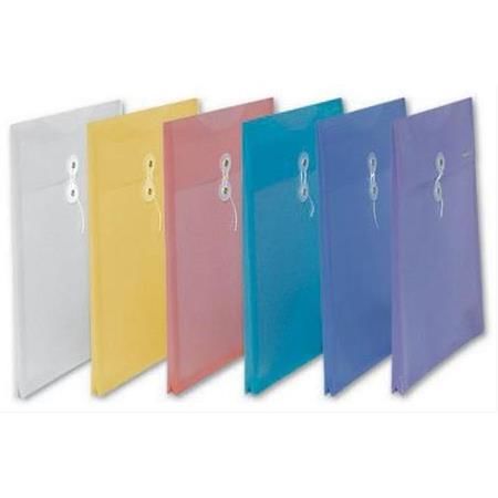 Comix A1866 Körüklü İpli Plastik Evrak Zarfı