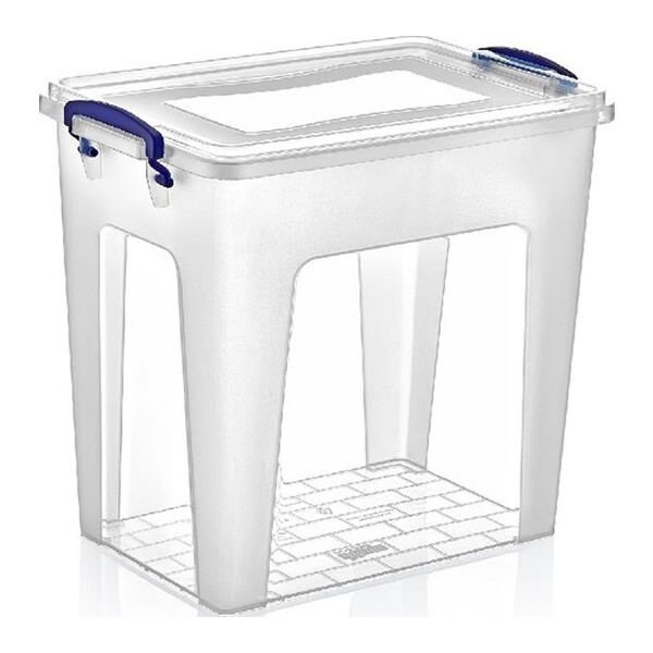 Dünya 30156 21 lt Kapaklı Şeffaf Saklama Kabı