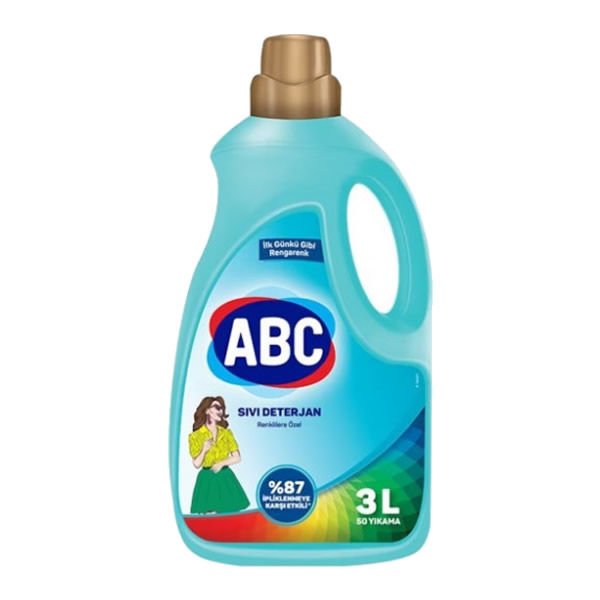 Abc 2,7 lt 50 Yıkama Sıvı Renklilere Özel Çamaşır Deterjanı