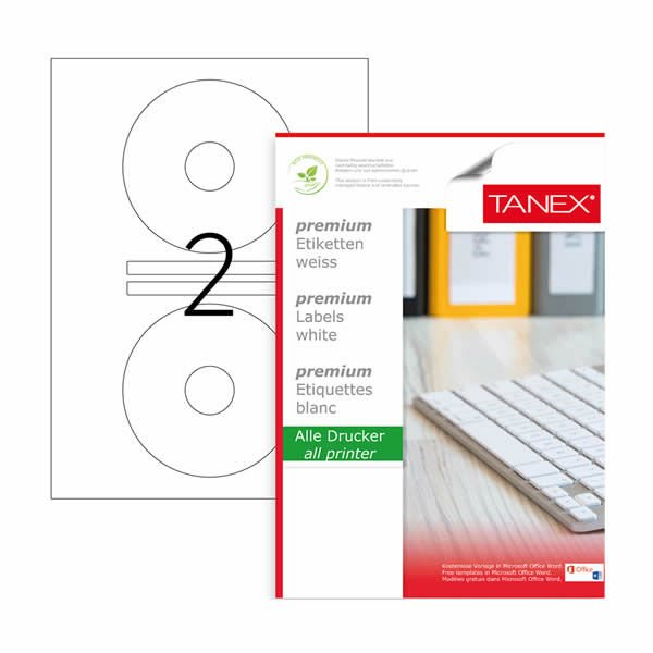 Tanex TW-2041 118x41 mm100 lü Lazer Etiketi