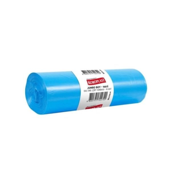 Koroplast 80x110 cm Eko Endüstriyel Mavi Jumbo Boy Çöp Poşeti