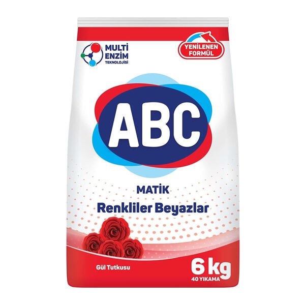 Abc 6 kg Matik Gül Tutkusu Çamaşır Deterjanı