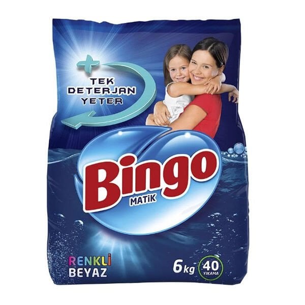 Bingo 6 kg Renkliler Beyazlar Çamaşır Deterjanı