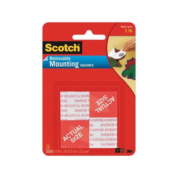 Scotch 108 2,5X2,5 Çift Taraflı Köpük Kareler Bandı