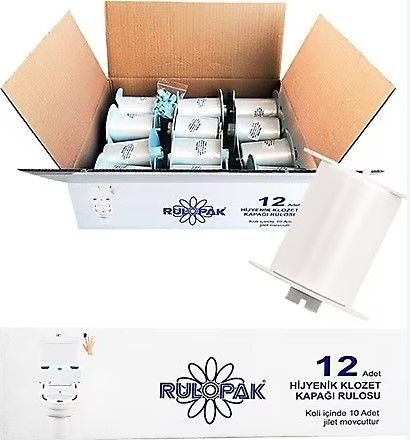 Rulopak R-2201 12 li Hijyenik Klozet Kapağı Rulosu