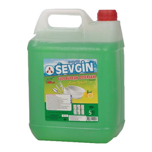 Sevgin 5 kg Limonlu Sıvı Bulaşık Deterjanı