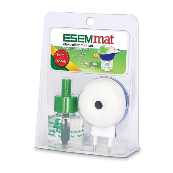 Esemmat Kablosuz Isı Kontrollü Sivrisineklere Karşı Elektrolikit Set