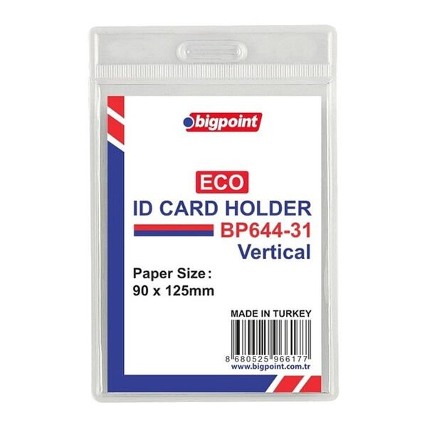 Bigpoint 644-31 Eco 90x125 mm Dikey Kart Poşeti