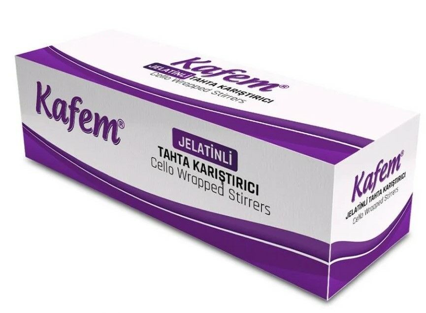 Kafem Jelatinli Tahta Karıştırıcı 100lü