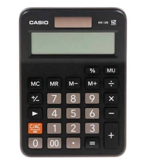 Casio DX-12B-BK 12 Haneli Hesap Makinesi
