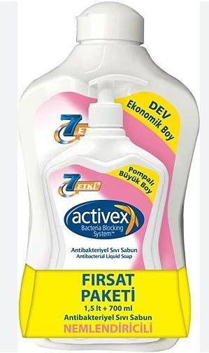 Activex 1,5 ml + 700 ml Nemlendiricili Sıvı Sabun