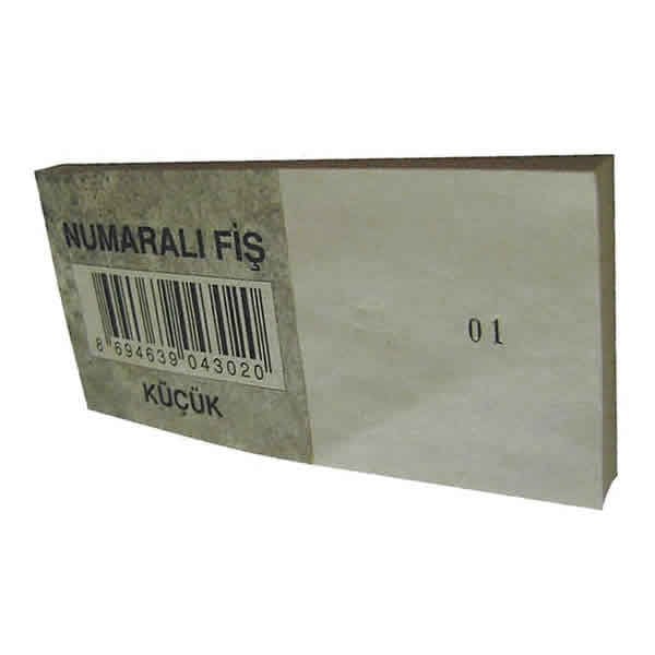 Dilman 5x11 cm Küçük Numaralı Fiş