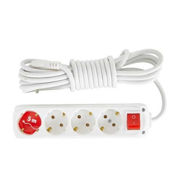 Almera 4 lü 5 mt Anahtarlı Topraklı Priz