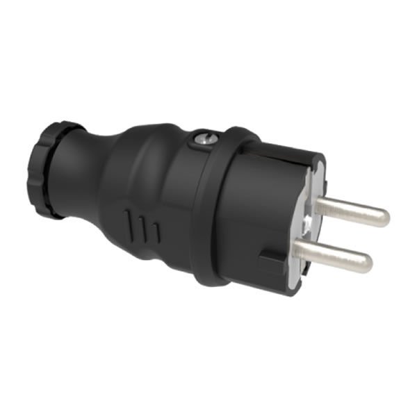 Adal Pano Kauçuk Düz Fiş Siyah1x16