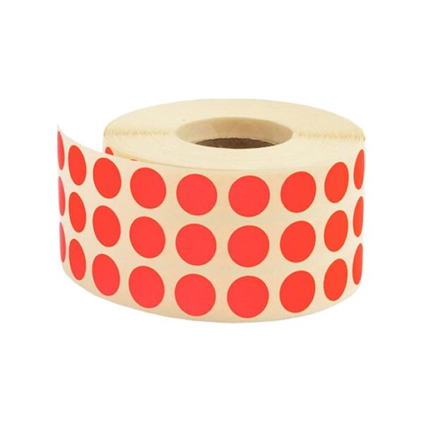 Tanex 10 mm 5000 li Kırmızı Nokta Etiket