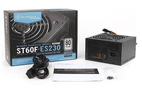 SilverStone Strider 80Plus Sertifikalı 600W (Tek 12V Kanal, 46A Akım) Güç Kaynağı