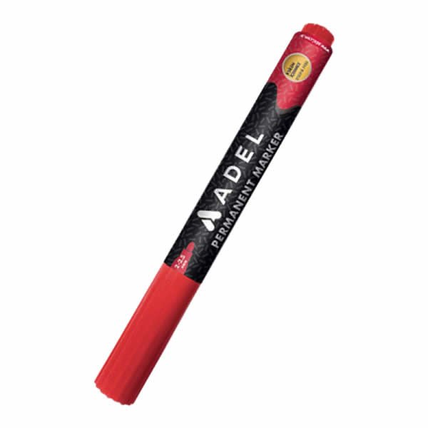 Adel 2019  Yuvarlak Uç Kırmızı M Permanent Kalem