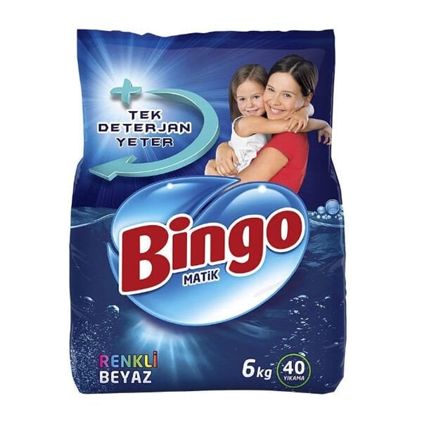 Bingo Matik Toz Deterjan Renkli 6 Kg 40 Yıkama