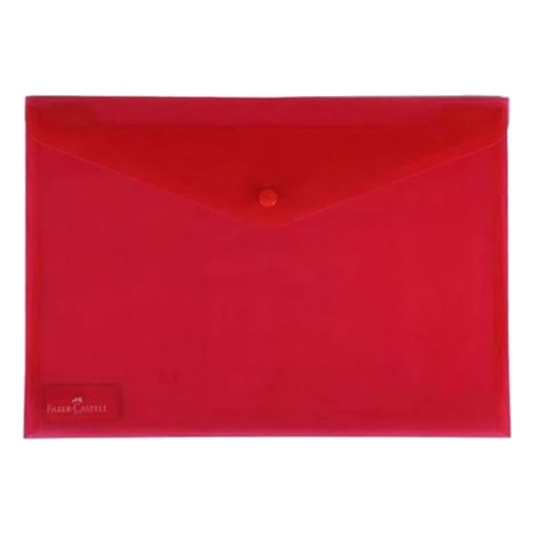 Faber Castell Kırmızı Çıtçıtlı Dosya